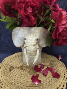 Vase décoratif éléphant