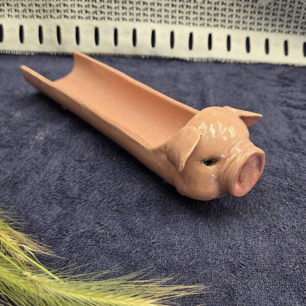 présentoir saucisson cochon en grès – Création artisanale unique | Poterie Adrien Couraud